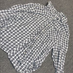 flannel checkered// size L